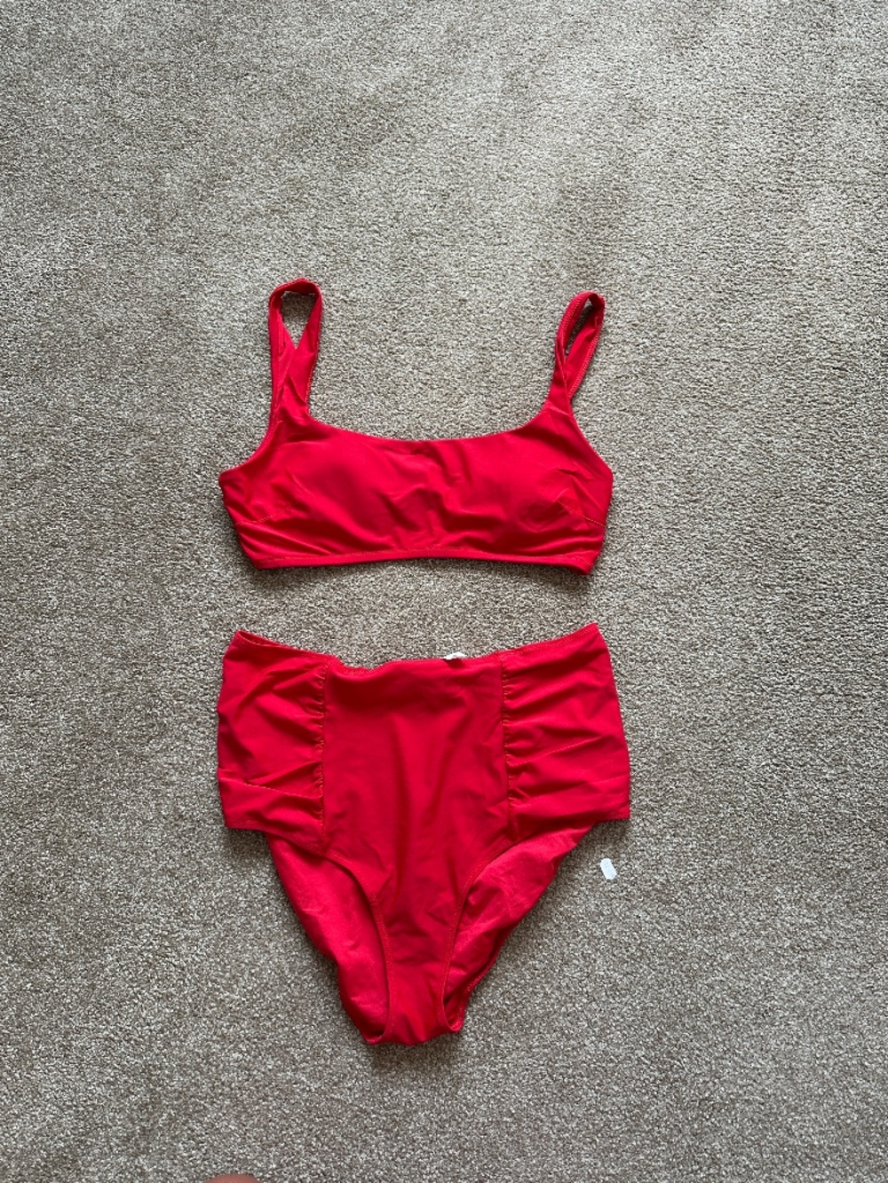 Aerie Red Bikini Set *different size top/bottoms*